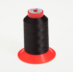 Nähgarn SERAFIL 300 Tex Nr. 10 (200/2) 100% Polyester Multifilament 5000m/Rolle schwarz 4000