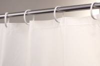 Duschvorhang weiß 8 Ösen 100% Polyethylene-Vinylacetat Breite 120cm Höhe 200cm
