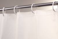 Duschvorhang weiß 12 Ösen 100% Polyethylen-Vinylacetat Breite 180cm Höhe 200cm