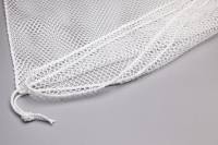 Wäschenetz 170g/qm weiß 100% Polyester PES 2 mit eingezogener Kordel 4mm 50/70cm