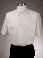 Uniformhemd weiß 1/2 Arm bügelleicht Mischgewebe BW/PES Gr. 41