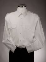 Uniformhemd weiß 1/1 Arm bügelleicht Mischgewebe BW/PES Gr. 40