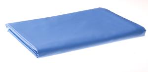 Bettlaken blau YOUKALI® 100% Baumwolle Linon 140g/qm 150/250cm