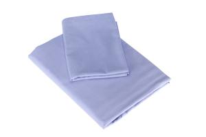 Kissenbezug Streifsatin 2mm blau PREMIUM 100% BW Damast 145g/qm 80/80cm