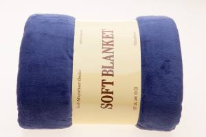 Schlafdecke marine YOUKALI® 100% Polyester Microfaser 300g/qm 150/200cm