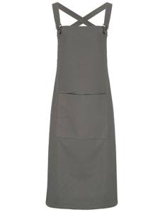 Cross Back Barista Bib Apron B72 x L86cm Fb: dkl-grau by Premier Workwear