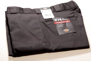 Herrenhose schwarz original fit Dickies 874 65% PES 35% BW 250g/qm