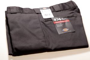 Herrenhose schwarz original fit Dickies 874 65% PES 35% BW 250g/qm 34