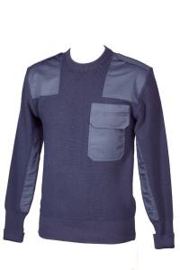 Navy-Pullover marine O-Hals 80% Schurwolle 20% Polyamid