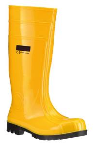 REACH konforme PVC-Sicherheitsstiefel S5 gelb EN 20345 40