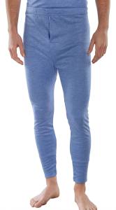 Thermo-Unterhose lang blau 80% PES 20% Viscose