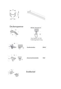 Aluminium-Gardinenschiene weiß 6mm U-Profil für Schnellmontage mit Deckenspannern 200cm