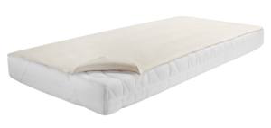 Molton-Zwirn-Calmuc-Matratzenauflage rohweiß 100% BW 450g/qm 130/200cm
