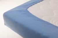 Spannbettlaken Jersey YOUKALI® blau 100% Baumwolle 125g/qm 80-100/200cm