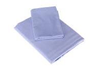 Kissenbezug Streifsatin 2mm blau PREMIUM 100% BW Damast 145g/qm 80/80cm