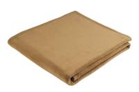 Schlafdecke Cotton KAMELFARBEN/BEIGE 100% Baumwolle 430g/qm Samtband 150/200cm