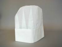 Koch-Mütze 1/2 hoch Papier weiß verstellbar 10Stück/VE