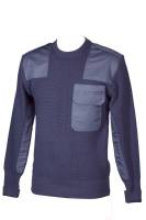 Navy-Pullover marine O-Hals 80% Schurwolle 20% Polyamid