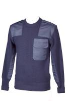 Navy-Pullover marine O-Hals 80% Schurwolle 20% Polyamid S (44/46)