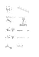 Aluminiumgardinenschiene weiß 6mm U-Profil komplett mit Zubehör 160cm